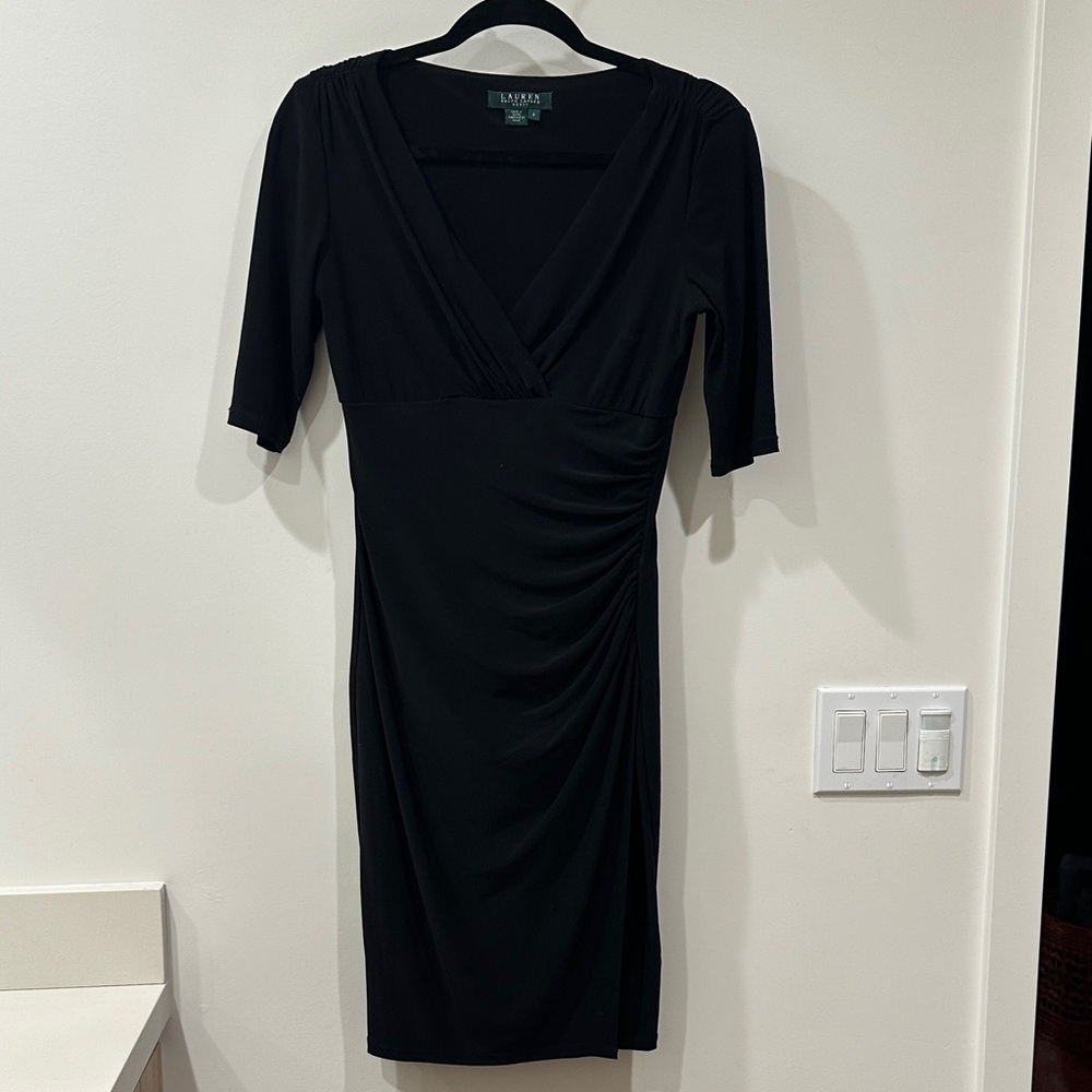 Ralph Lauren Stretchy ruched midi dress